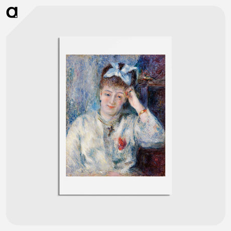 アートポストカード-Portrait of Mademoiselle Marie Murer - ピエール オーギュスト ルノワール Postcard.