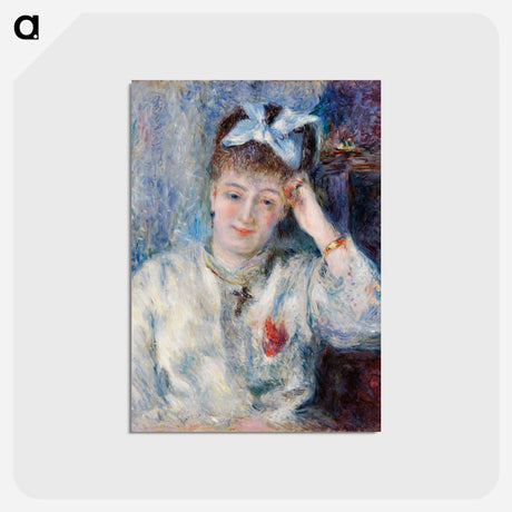 アートポストカード-Portrait of Mademoiselle Marie Murer - ピエール オーギュスト ルノワール Postcard.