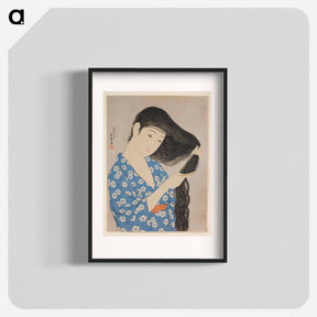 アートポスター-Woman Combing Her Hair
 - セントルイス美術館 Poster.