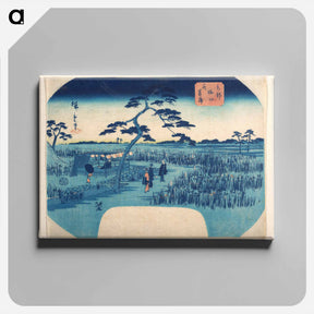アートパネル-View of Iris Gardens at Horikiri
 - 歌川 広重 Canvas.