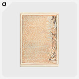 アートポストカード-Jerusalem, Plate 42, "Thus Albion sat...." - ウィリアム ブレイク Postcard.