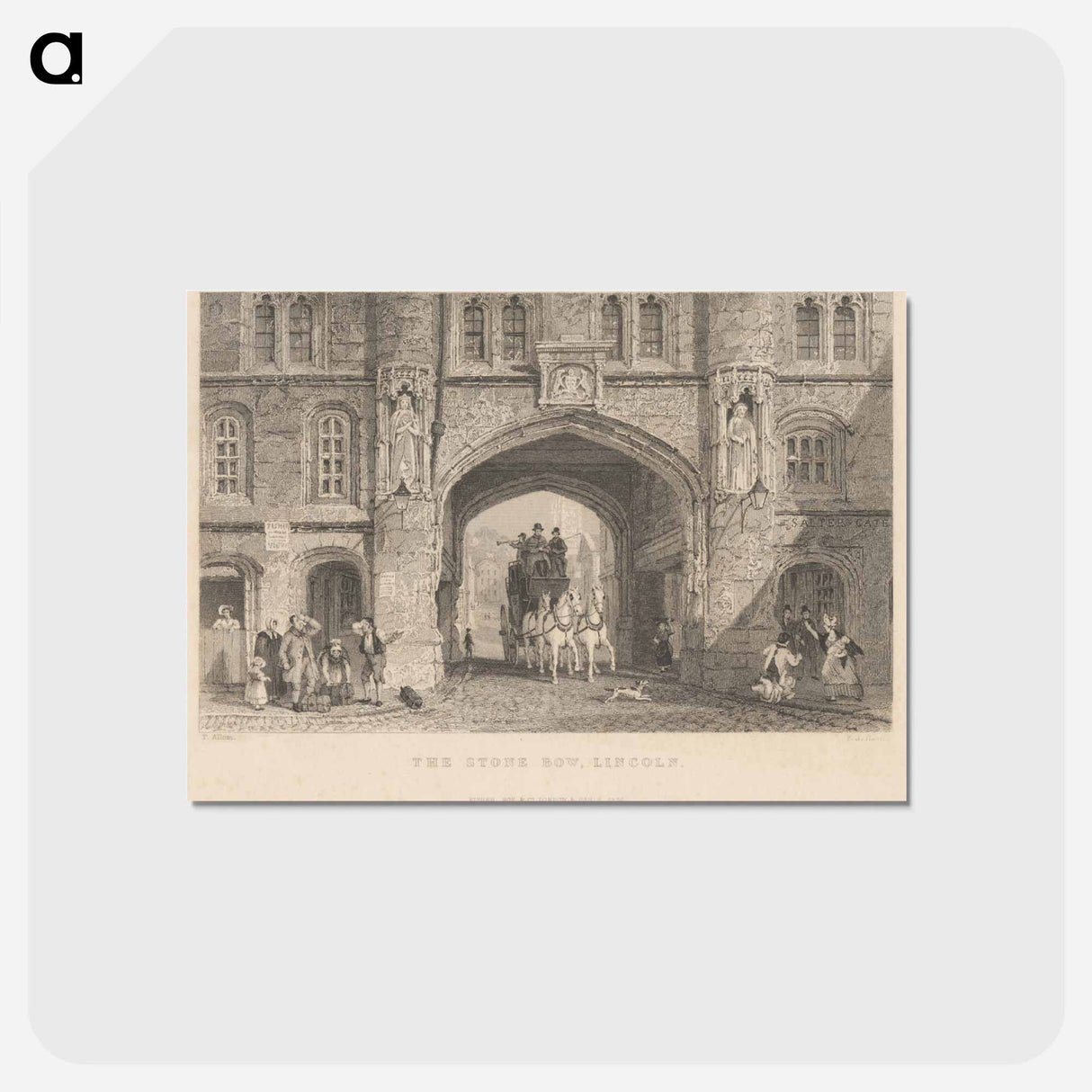 アートポストカード-The Stone Bow, Lincoln 
-> The Stone Bow
 - イェール大学アートギャラリー Postcard.
