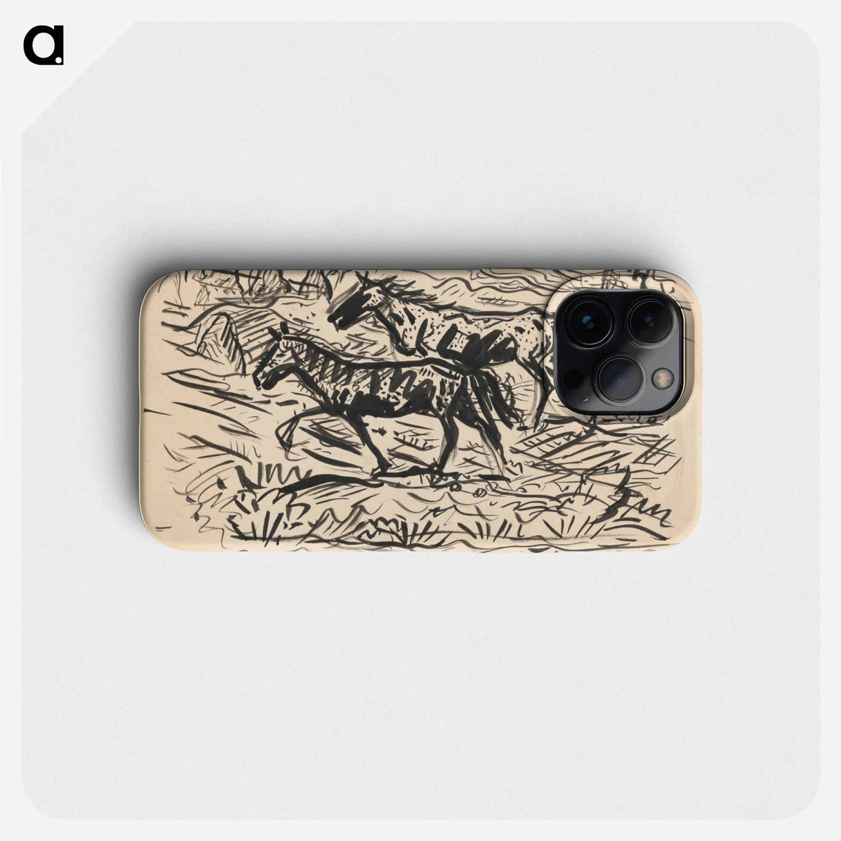 Horses on the estate - アーノルド ピーター ワイズ クビンチャン Phone Case.