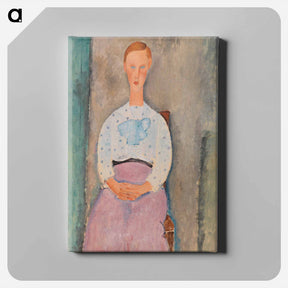 アートパネル-Girl with a Polka-Dot Blouse
 - バーンズ・コレクション Canvas.