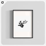 アートポスター-Moose from A Whaling Cruise to Baffin's Bay and the Gulf of Boothia
 - 大英図書館 Poster.