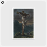 アートポストカード-Christ on the Cross - ウジェーヌ ドラクロワ Postcard.