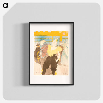 The Clownesse at the Moulin Rouge - Henri de Toulouse-Lautrec Poster.
