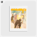 アートポストカード-La Clownesse au Moulin Rouge - アンリ ド トゥールーズ ロートレック Postcard.