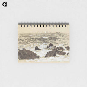 アートメモ帳-Waves Breaking on Rocks - ジョン シンガー サージェント Memo.