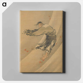 アートパネル-Liezi in the Wind - 葛飾 北斎 Canvas.