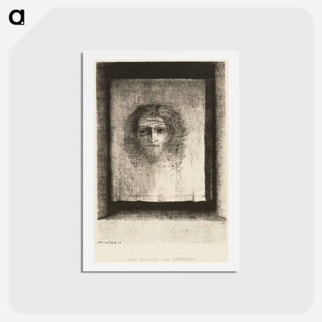 アートポストカード-It was a Veil, an Imprint - オディロン ルドン Postcard.