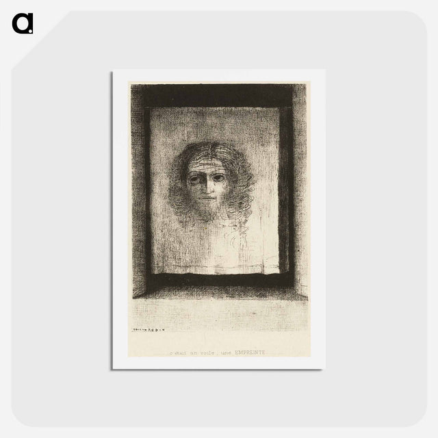 アートポストカード-It was a Veil, an Imprint - オディロン ルドン Postcard.
