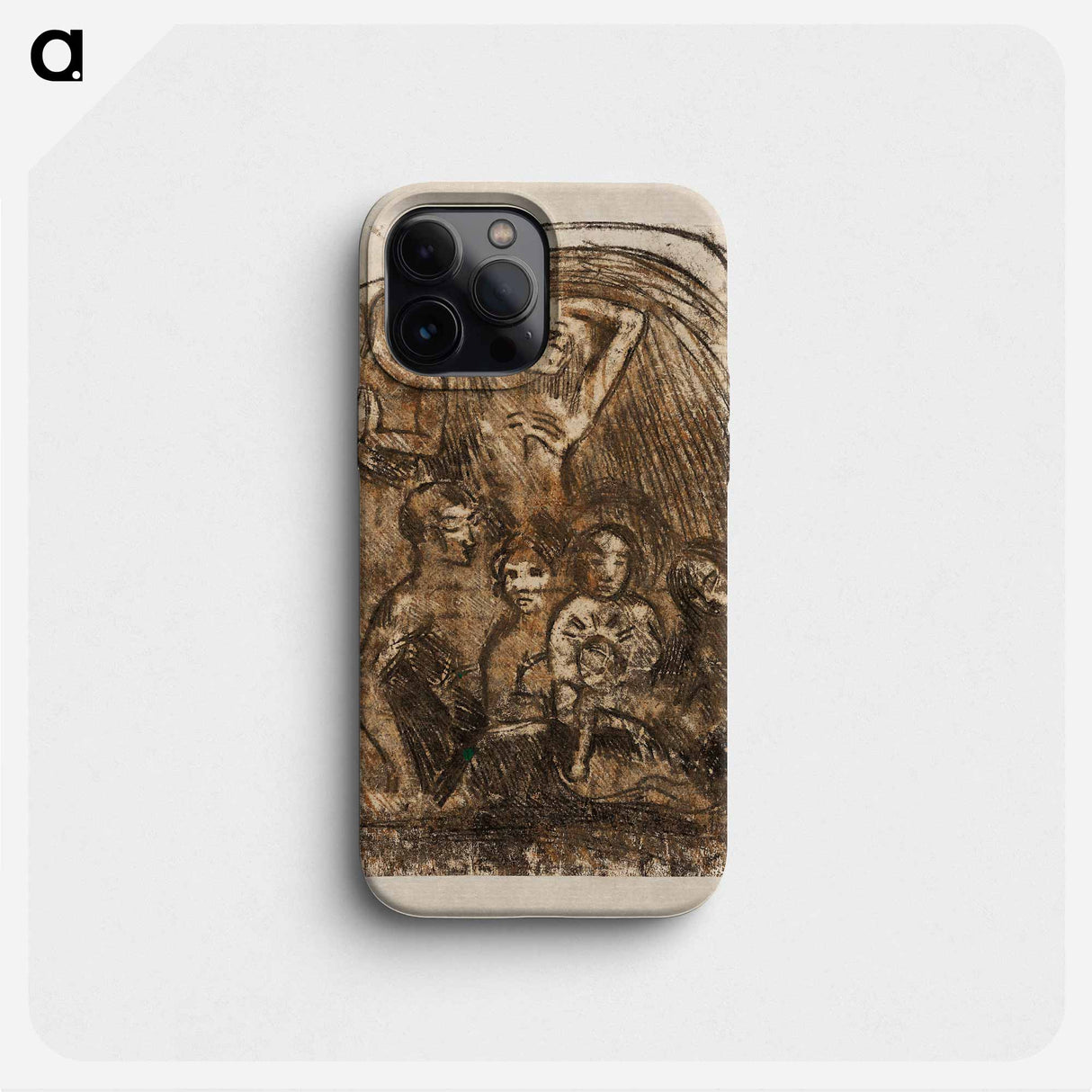 Nativity (Mother and Child Surrounded by Five Figures) - Paul Gauguin Phone Case.