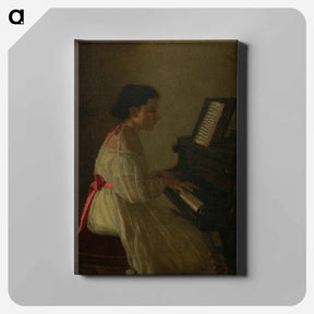 アートパネル-Portrait of Frances Eakins - トーマス エイキンズ Canvas.