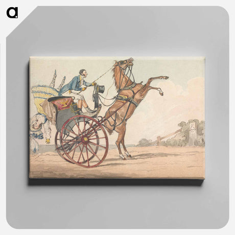 アートパネル-Sporting Discoveries, or the Miseries of Driving: Up and Down, or the Endeavor to Discover Which Way Your Horse is Inclined to Come Down, Backwards or Forwards
 - イェール大学アートギャラリー Canvas.