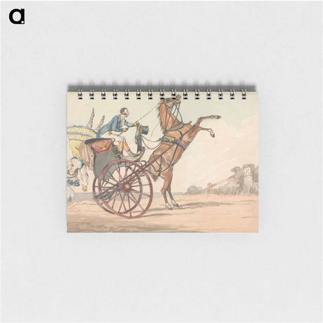 アートメモ帳-Sporting Discoveries, or the Miseries of Driving: Up and Down, or the Endeavor to Discover Which Way Your Horse is Inclined to Come Down, Backwards or Forwards
 - イェール大学アートギャラリー Memo.