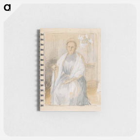 アートメモ帳-Portrait of Mrs. Anna Sinebrychoff, sketch - アルバート エーデルフェルト Memo.