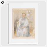 Portrait of Mrs. Anna Sinebrychoff, sketch - アルバート エーデルフェルト Poster.