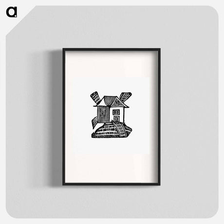 アートポスター-Victorian House Engraving
 - 大英図書館 Poster.