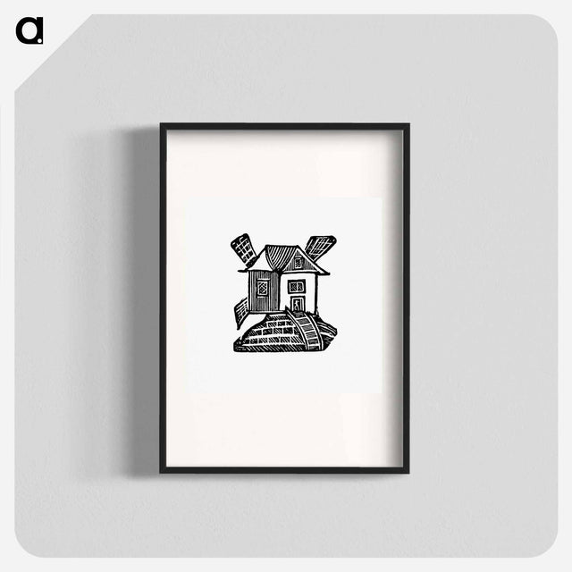 アートポスター-Victorian House Engraving
 - 大英図書館 Poster.