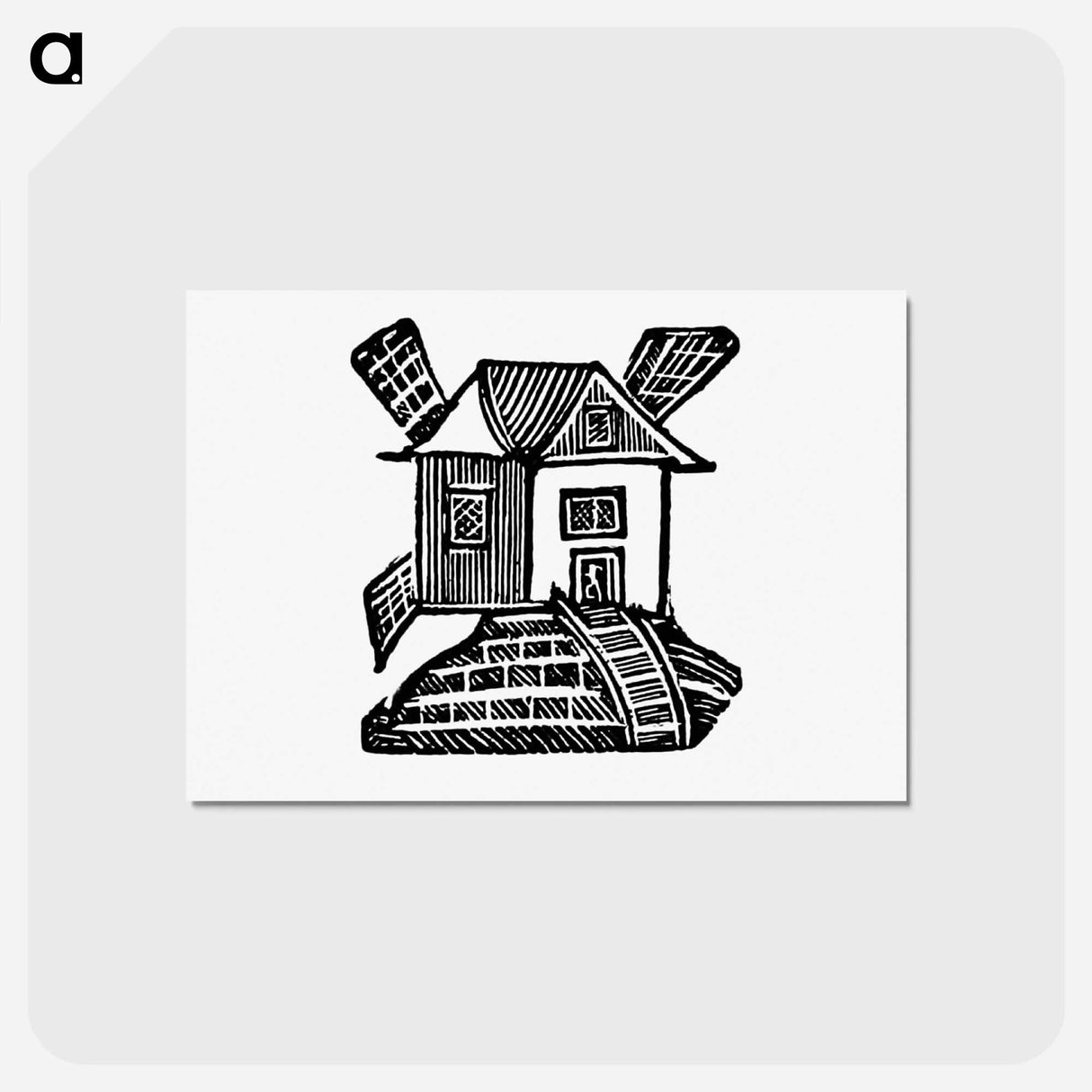 アートポストカード-Victorian House Engraving
 - 大英図書館 Postcard.