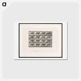 アートポストカード-Bull Walking
 - エドワード マイブリッジ Postcard.