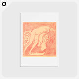 アートポストカード-Female nude (Mädchenakt) - エルンスト ルートヴィヒ キルヒナー Postcard.