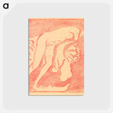 アートポストカード-Female nude (Mädchenakt) - エルンスト ルートヴィヒ キルヒナー Postcard.