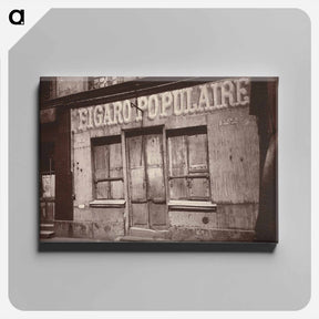 アートパネル-Le Figaro populaire, 122 Boulevard de la Villette
 - ウジェーヌ アジェ Canvas.