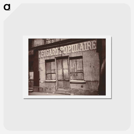 アートポストカード-Le Figaro populaire, 122 Boulevard de la Villette
 - ウジェーヌ アジェ Postcard.