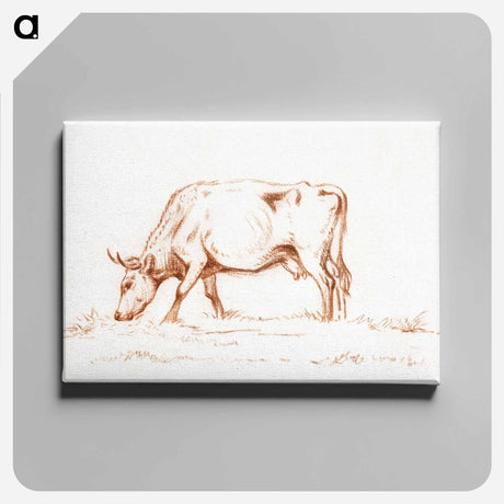 アートパネル-Grazing cow - ジャン ベルナール Canvas.