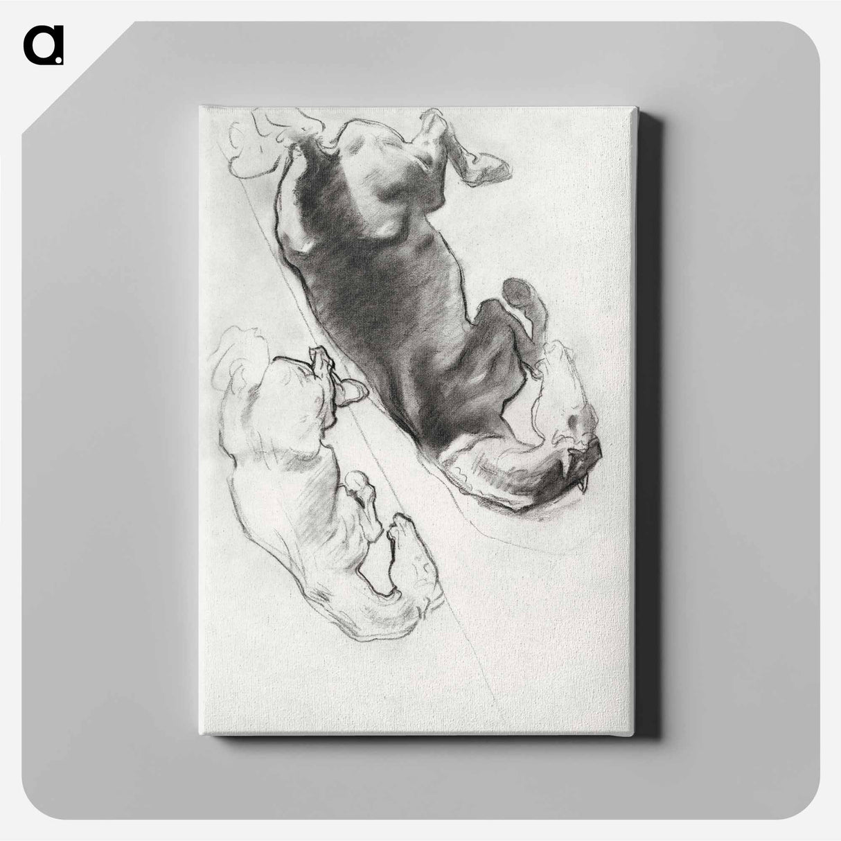Studies for "The Fall of Gog and Magog" by John Singer Sargent - John Singer Sargent Canvas.