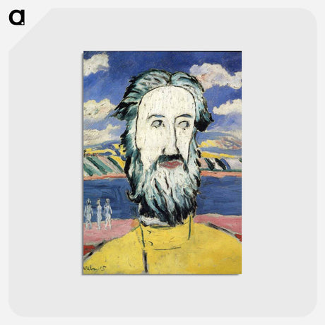 アートポストカード-Head of Peasant - カジミール マレーヴィチ Postcard.