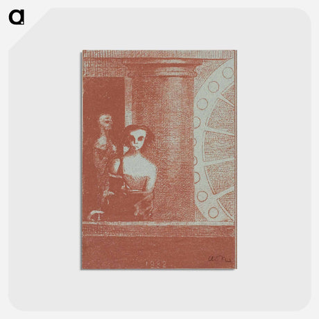 アートポストカード-To Edgar Poe - オディロン ルドン Postcard.