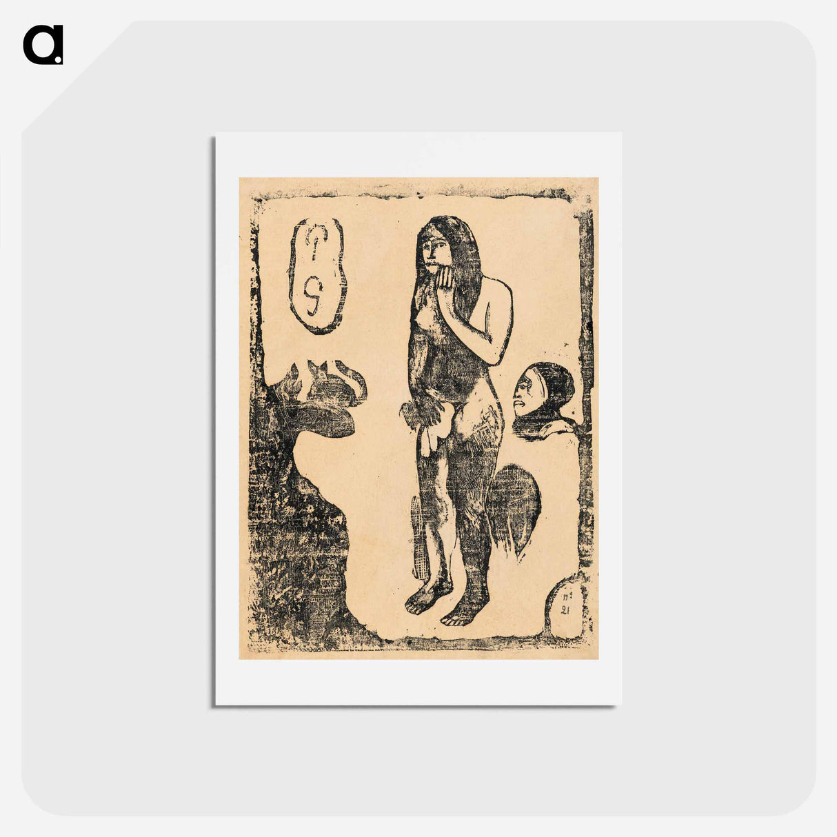 アートポストカード-Eve - ポール ゴーギャン Postcard.
