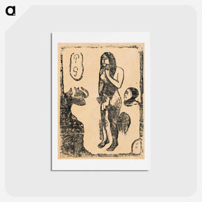 アートポストカード-Eve - ポール ゴーギャン Postcard.