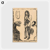 アートポストカード-Eve - ポール ゴーギャン Postcard.