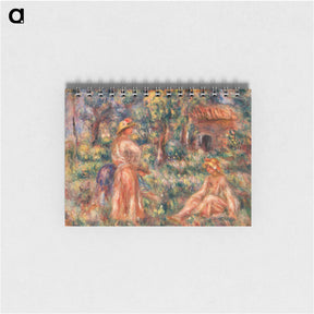 アートメモ帳-Girls in a Landscape - ピエール オーギュスト ルノワール Memo.
