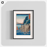 アートポスター-Entrance to the Cave at Enoshima Island in Sagami Province, Number 15
 - 歌川 広重 Poster.