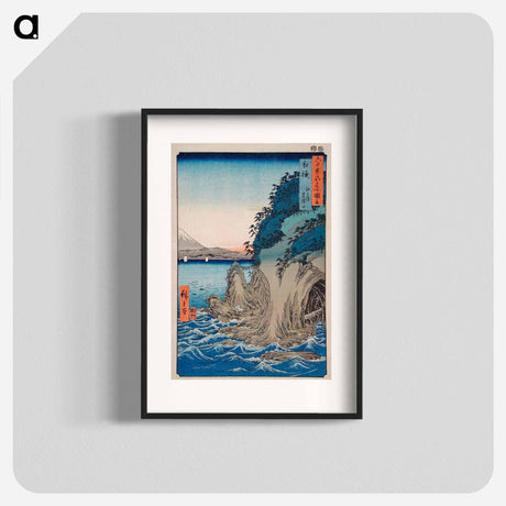 アートポスター-Entrance to the Cave at Enoshima Island in Sagami Province, Number 15
 - 歌川 広重 Poster.