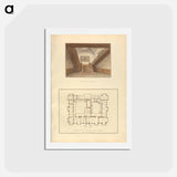 アートポストカード-The Staircase at Longleat / Ground Plan of Longleat House, Wiltshire
 - イェール大学アートギャラリー Postcard.
