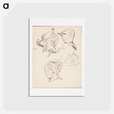 アートポストカード-(unknown) part of a sketchbook - アルバート エーデルフェルト Postcard.