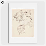(unknown) part of a sketchbook - アルバート エーデルフェルト Poster.
