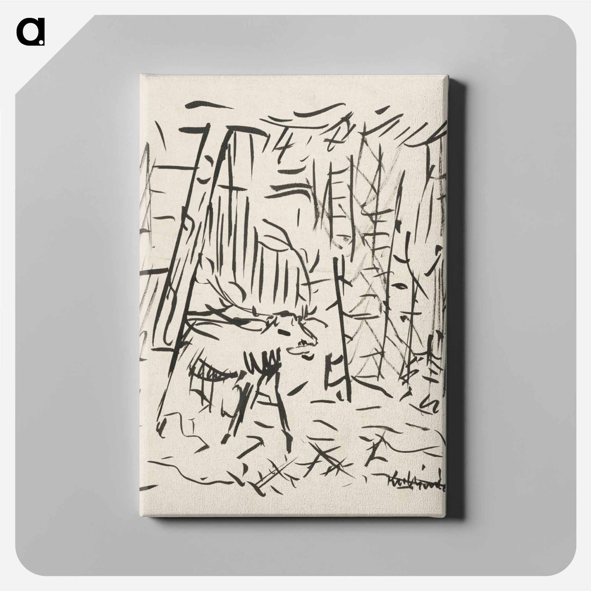 Deer - アーノルド ピーター ワイズ クビンチャン Canvas.