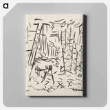 Deer - アーノルド ピーター ワイズ クビンチャン Canvas.