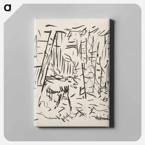 アートパネル-Deer - アーノルド ピーター ワイズ クビンチャン Canvas.