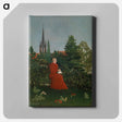 アートパネル-Portrait of a Woman in a Landscape
 - バーンズ・コレクション Canvas.