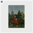 アートポストカード-Portrait of a Woman in a Landscape
 - バーンズ・コレクション Postcard.