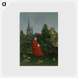 アートポストカード-Portrait of a Woman in a Landscape
 - バーンズ・コレクション Postcard.
