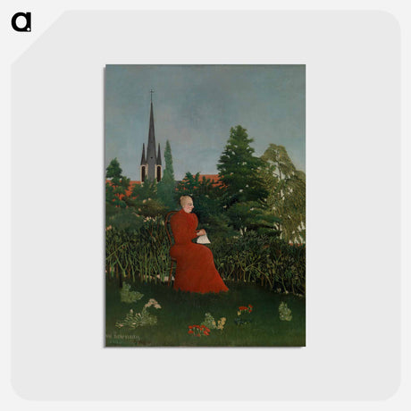 アートポストカード-Portrait of a Woman in a Landscape
 - バーンズ・コレクション Postcard.